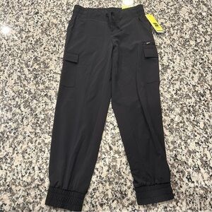 All In Motion Woven Cargo Joggers Black Size 8
